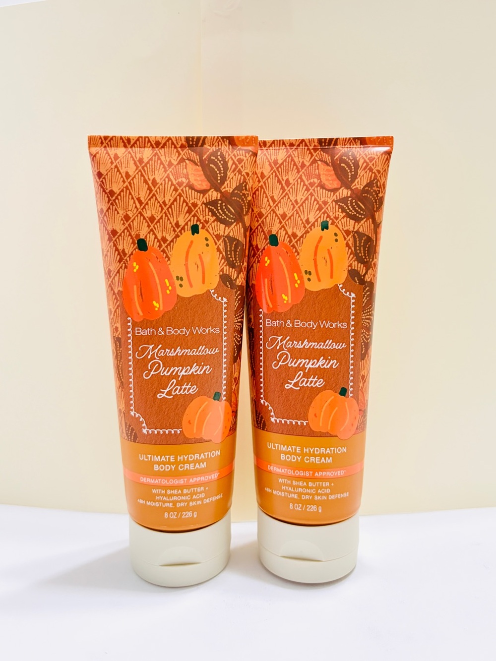 Bath & Body Works Marshmallow Pumpkin Latte Ultimate Hydration Cream pack of 2